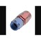 Aeroquip -6 AN Hose, Straight, Anodized, Red/Blue, Aluminum FCM1012 - alternate 2